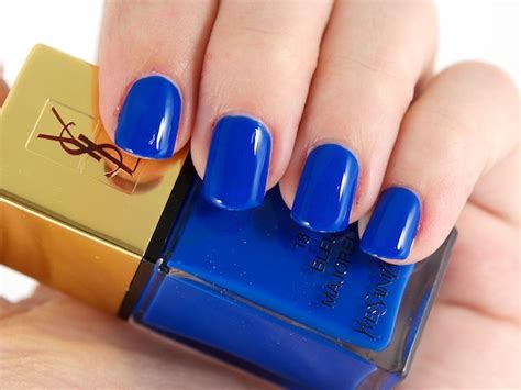 ysl bleu majorelle nail polish|ysl la laque nail varnish.